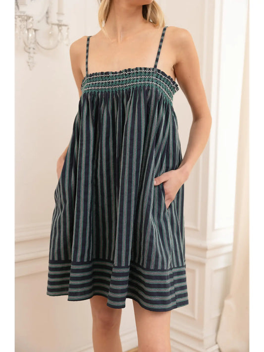 Stripe Summer Midi Dress