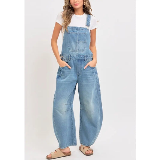 Western barrel overalls